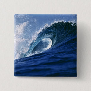 Fidschi-Inseln, Tavarua, Cloudbreak. Eine Welle Button