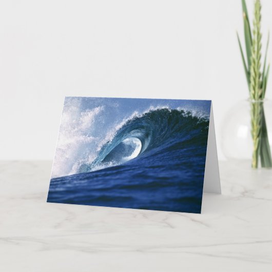 Fidschi-Inseln, Tavarua, Cloudbreak. Eine Welle Karte (Vorderseite)