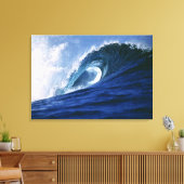 Fidschi-Inseln, Tavarua, Cloudbreak. Eine Welle Leinwanddruck (Insitu (Wohnzimmer))