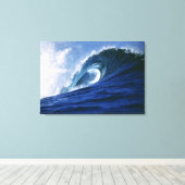 Fidschi-Inseln, Tavarua, Cloudbreak. Eine Welle Leinwanddruck (Insitu (Holzboden))