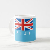 Fidschi-Landesflaggetextname Kaffeetasse (Vorderseite Links)