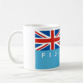 Fidschi-Landesflaggetextname Kaffeetasse (Links)