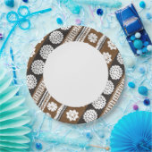 Fidschi-Mach-/Fahrtenmesser Luau PapierTeller (Party)