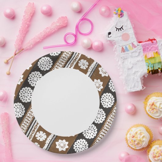 Fidschi-Mach-/Fahrtenmesser Luau PapierTeller (Party)