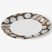 Fidschi-Mach-/Fahrtenmesser Luau PapierTeller (Schrägansicht)