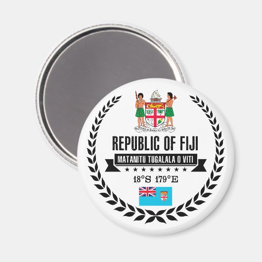 Fidschi Magnet (Vorderseite/Rückseite)