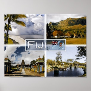 Fidschi - Mosaik - Poster