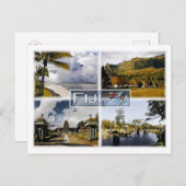 Fidschi - Mosaik - Postkarte (Vorne/Hinten)