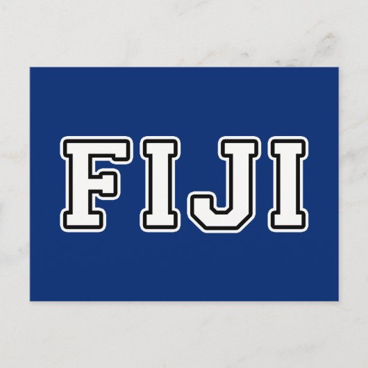 Fidschi Postkarte (Vorderseite)