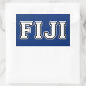 Fidschi Rechteckiger Aufkleber (Tasche)