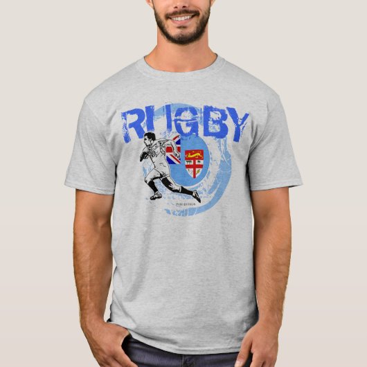 Fidschi-Rugby-Fan-T - Shirt-Lauf T-Shirt (Vorderseite)