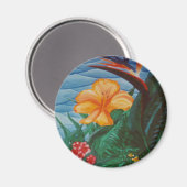 "Fidschi-Rundmagnet" Magnet (Vorderseite/Rückseite)