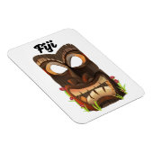 Fidschi-Schnitzmaske Magnet (Rechte Seite)