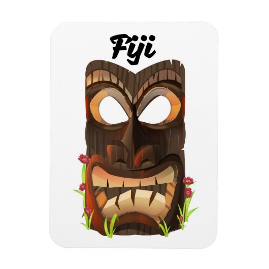Fidschi-Schnitzmaske Magnet (Vertikal)