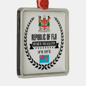 Fidschi Silbernes Ornament (Rechts)