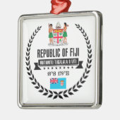 Fidschi Silbernes Ornament (Links)