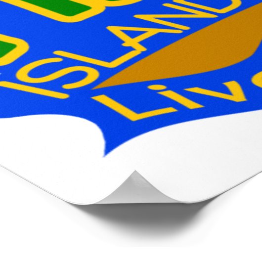 Fidschi-Staat-Poster Poster (Ecke)