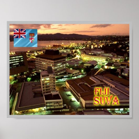 Fidschi - Suva bei Nacht - Poster (Vorne)