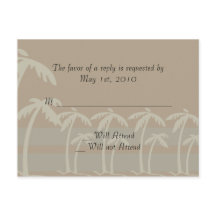 Fidschi: Tropische Palmen in Taupe, Creme, Blau