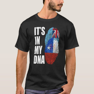 Fidschi-und chilenische DNA-Fahne T-Shirt