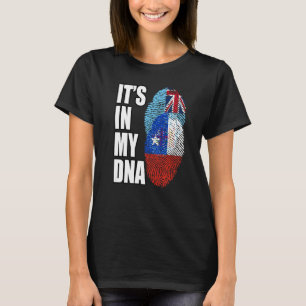 Fidschi-und chilenische DNA-Fahne T-Shirt