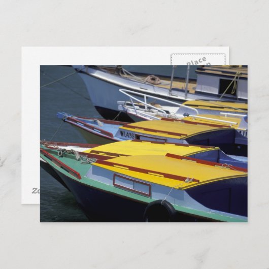 Fidschi, Viti Levu, Lautoka, kleine Boote im Hafen Postkarte (Vorne/Hinten)