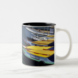 Fidschi, Viti Levu, Lautoka, kleine Schiffe im Haf Zweifarbige Tasse