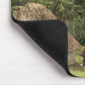 Fidschi, Viti Levu, Navala, traditionelle Häuser d Mousepad (Ecke)
