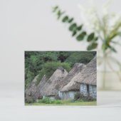 Fidschi, Viti, traditionelle Hütten. Postkarte (Stehend Vorderseite)