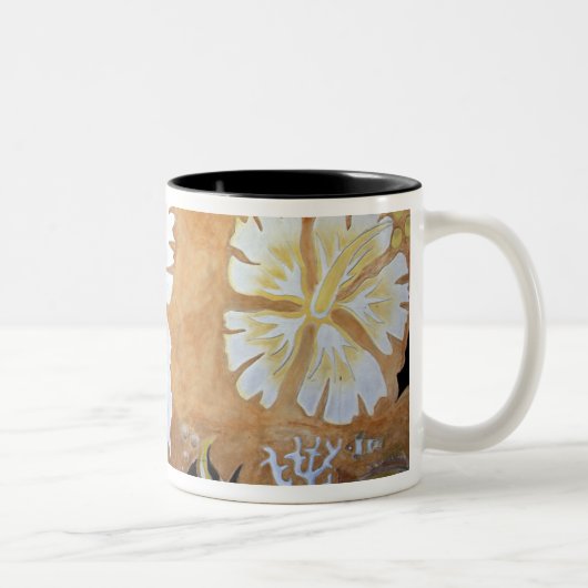Fidschi, Wandkunst. Zweifarbige Tasse (Rechts)