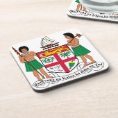 Fidschi-Wappen Getränkeuntersetzer (Linke Seite)