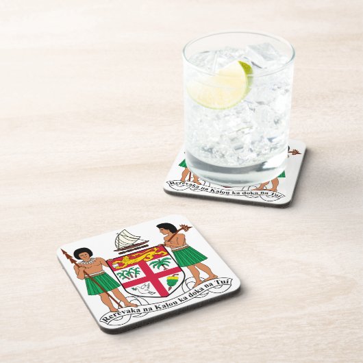 Fidschi-Wappen Getränkeuntersetzer (Rechte Seite)