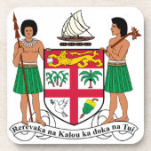 Fidschi-Wappen Getränkeuntersetzer (Vorderseite)