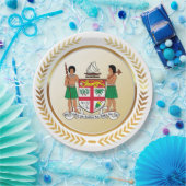 Fidschi-Wappen Pappteller (Party)