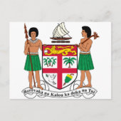 Fidschi-Wappen Postkarte (Vorderseite)