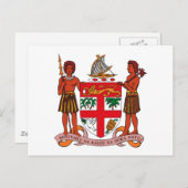 Fidschi-Wappen Postkarte (Vorne/Hinten)