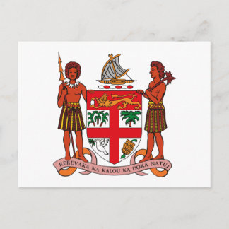 Fidschi-Wappen Postkarte