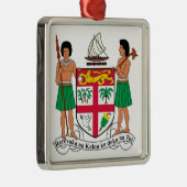 Fidschi-Wappen Silbernes Ornament (Rechts)