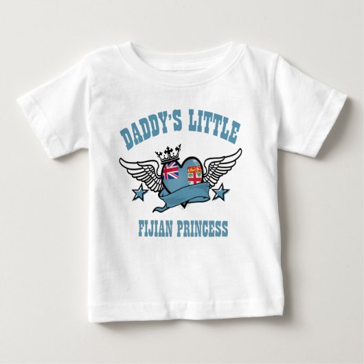 fidschianische Prinzessinnen-Designs Baby T-shirt (Vorderseite)