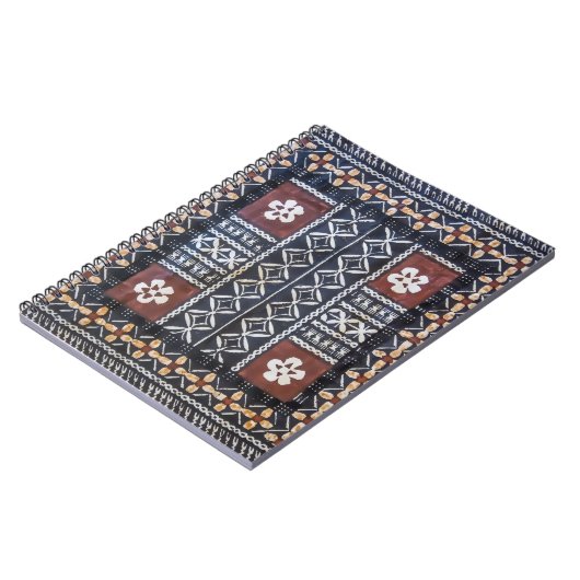 FidschiTapa Barkcloth Druck Notizblock (Linke Seite)