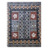 FidschiTapa Barkcloth Druck Notizblock (Vorderseite)