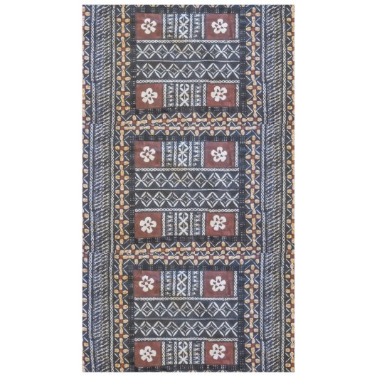 FidschiTapa Barkcloth Druck-Tischdecke Tischdecke (Vorderseite)
