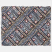 Fidschitapa-Stoff-Druck-Fleece-Decke Fleecedecke (Vorderseite (Horizontal))