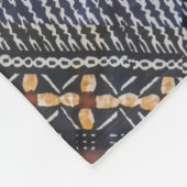 Fidschitapa-Stoff-Druck-Fleece-Decke Fleecedecke (Ecke)