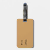 Fidschitapa-Stoff-Druck-Gepäckanhänger Gepäckanhänger (Rückseite vertikal)