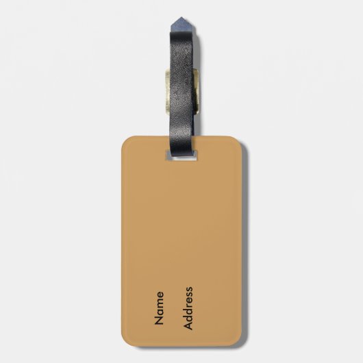 Fidschitapa-Stoff-Druck-Gepäckanhänger Gepäckanhänger (Rückseite vertikal)