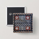 Fidschitapa-Stoff-Druck-Knopf Button (Vorne & Hinten)