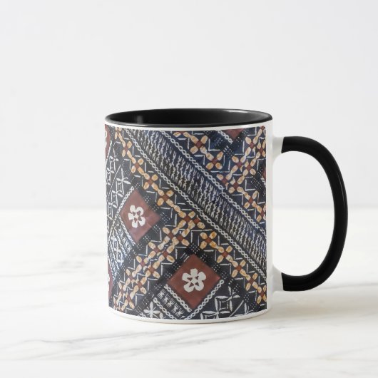 Fidschitapa-Stoff-Druck-Tasse Tasse (Rechts)