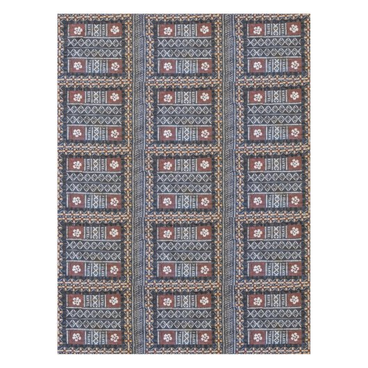 Fidschitapa-Stoff-Druck-Tischdecke Tischdecke (Vorderseite)