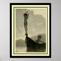 Fidus "Dive" 12 x 16 Jugendstil Print